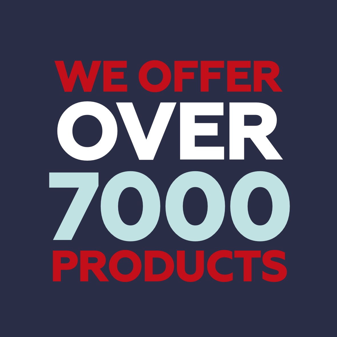 Over 7500 Products